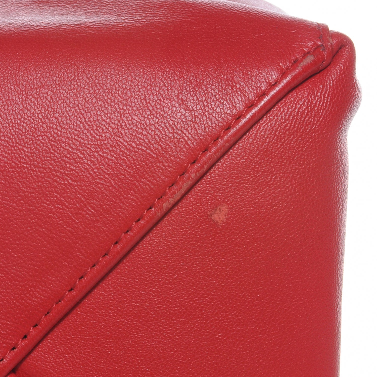 Celine Lambskin Cabas Vertical Tote Red 5 of 9