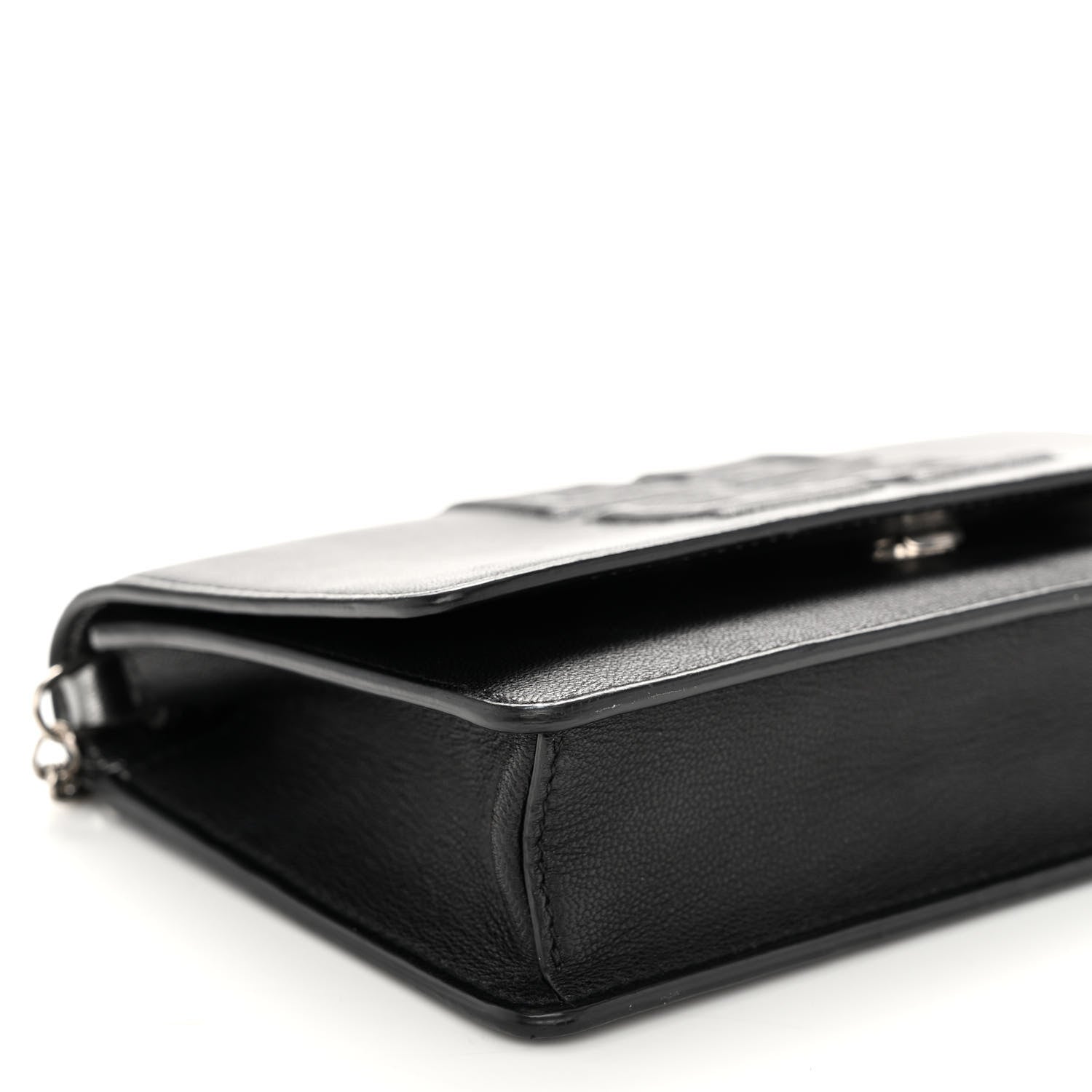 Givenchy Lambskin Emblem Chain Wallet Black 8 of 10