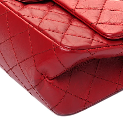 Chanel Aged Calfskin Quilted 2.55 Reissue 225 Flap Red 9 of 9