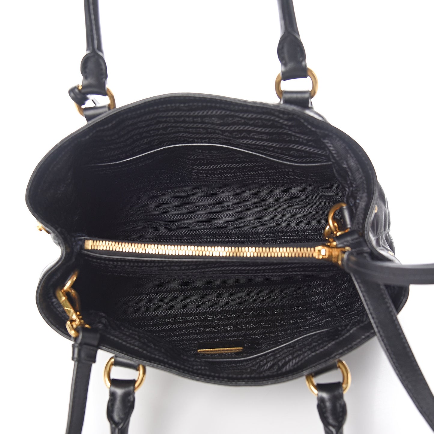 Tessuto Nylon Soft Calf Tote Black