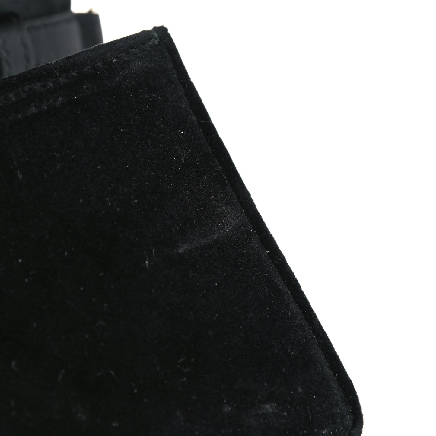 Velvet Crystal Square G Shoulder Bag Black