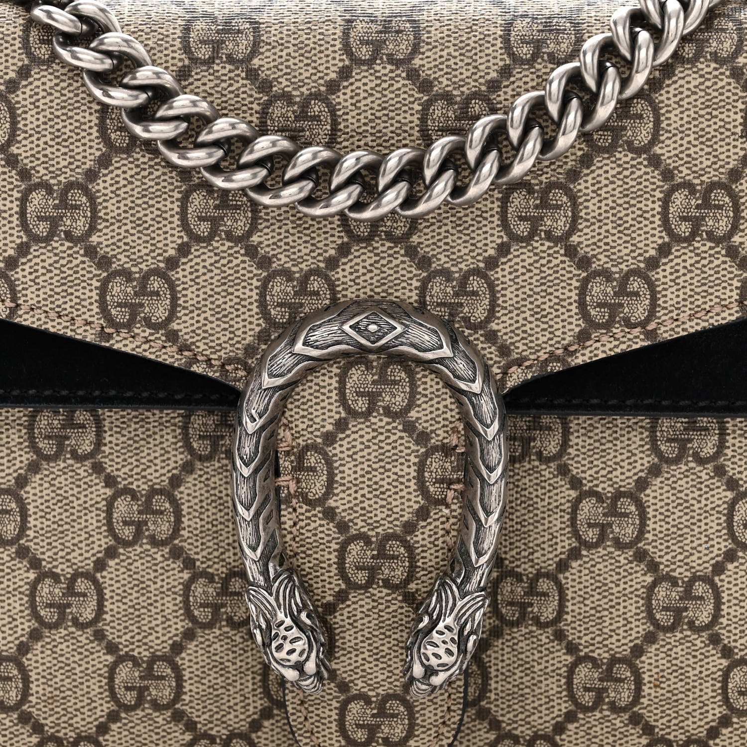 Gucci GG Supreme Monogram Mini Dionysus Shoulder Bag Black 10 of 13