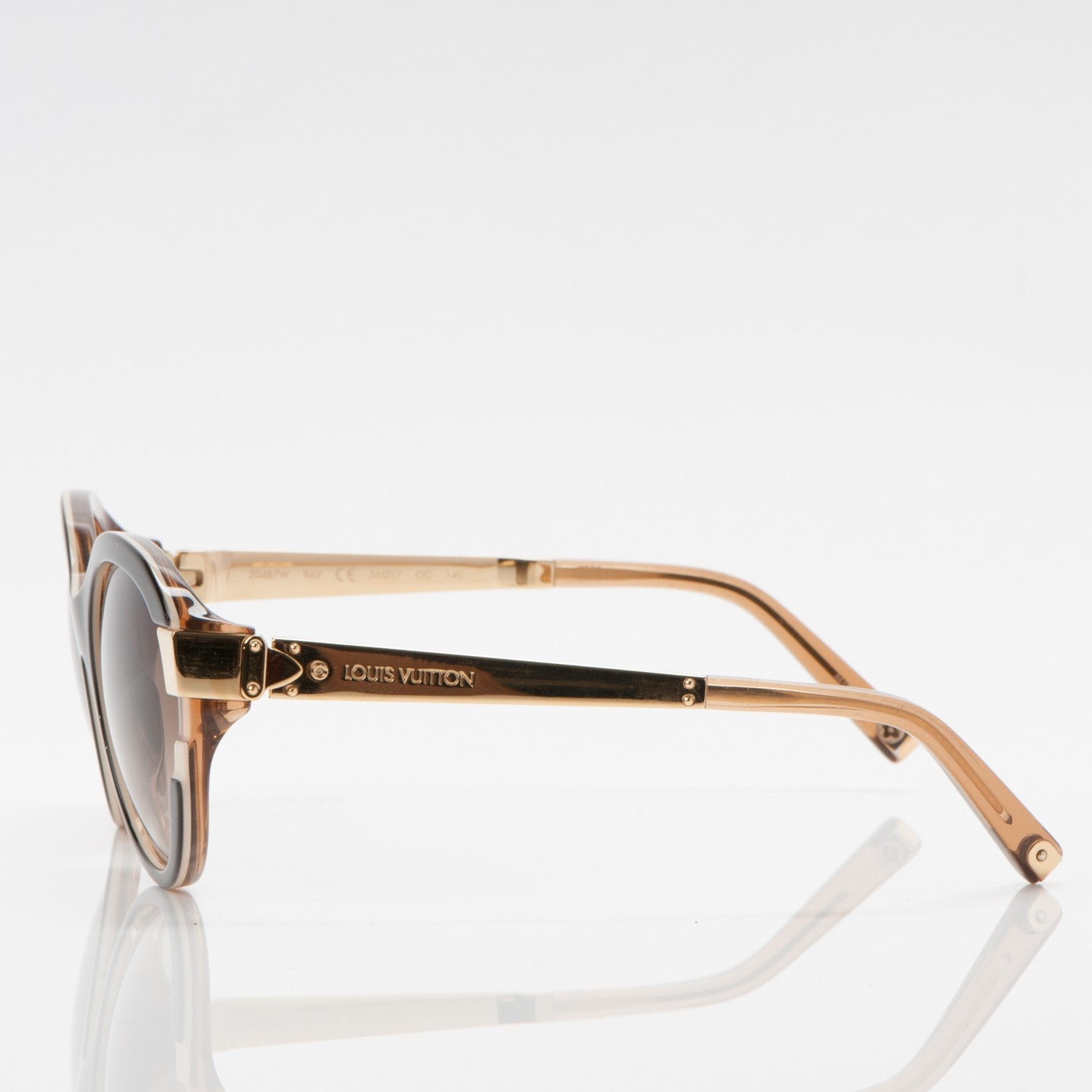 Louis Vuitton Petit Soupcon Cat Eye Sunglasses Z0487W Brown 3 of 6