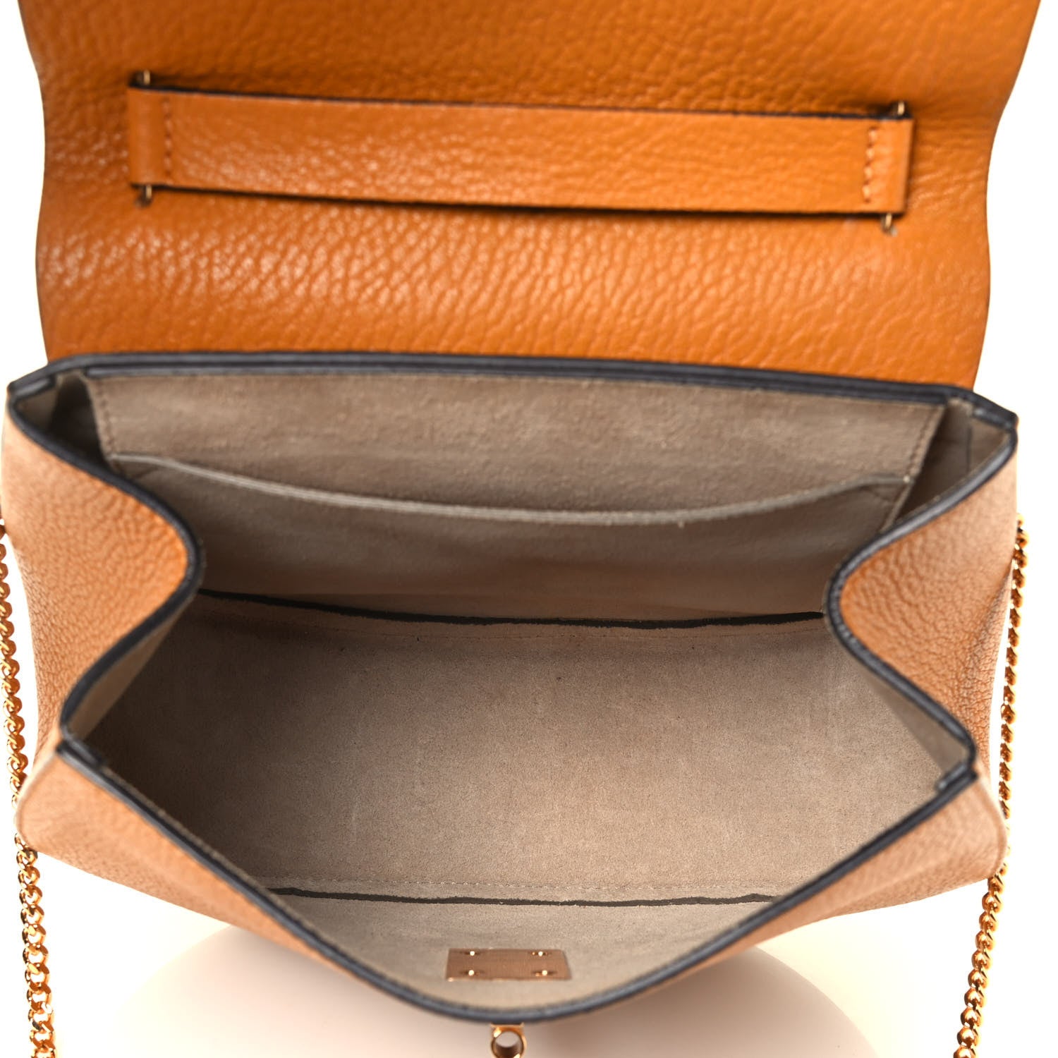Chloe Grained Lambskin Drew Shoulder Bag Caramel 4 of 4