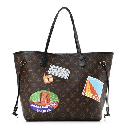 Louis Vuitton Monogram My LV World Tour Neverfull MM 1 of 9