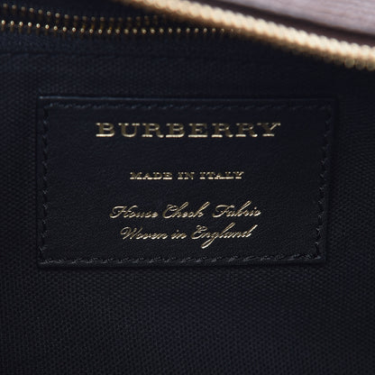 Burberry House Check Derby Calfskin Medium Alchester Bowling Bag Tan 9 of 9