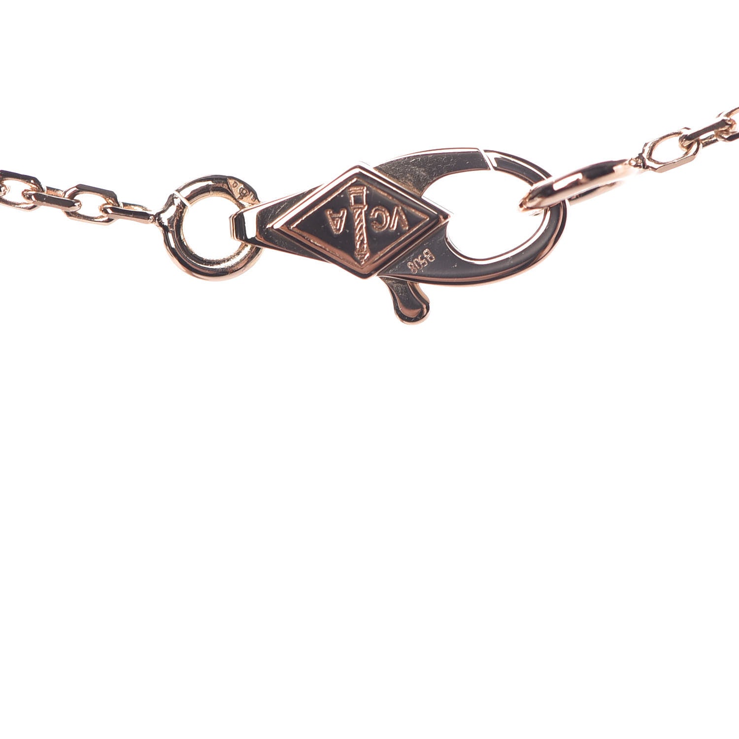Van Cleef & Arpels 18K Rose Gold Sweet Alhambra Pendant Necklace 5 of 8