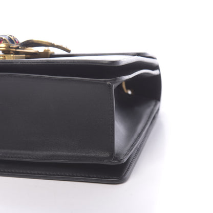 Gucci Calfskin Sylvie Web Small Queen Margaret Top Handle Bag Black 9 of 13