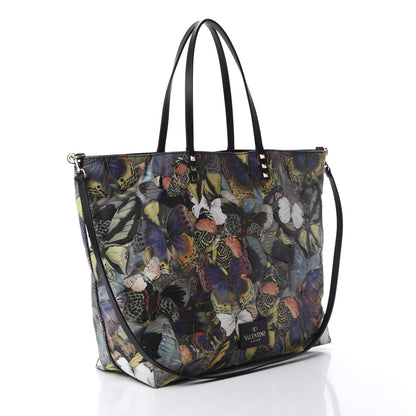 Valentino Garavani Calfskin Camubutterfly Rockstud Crossbody Tote Multicolor 4 of 11
