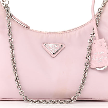 Prada Nylon Re-Edition 2005 Shoulder Bag Alabastro 9 of 14