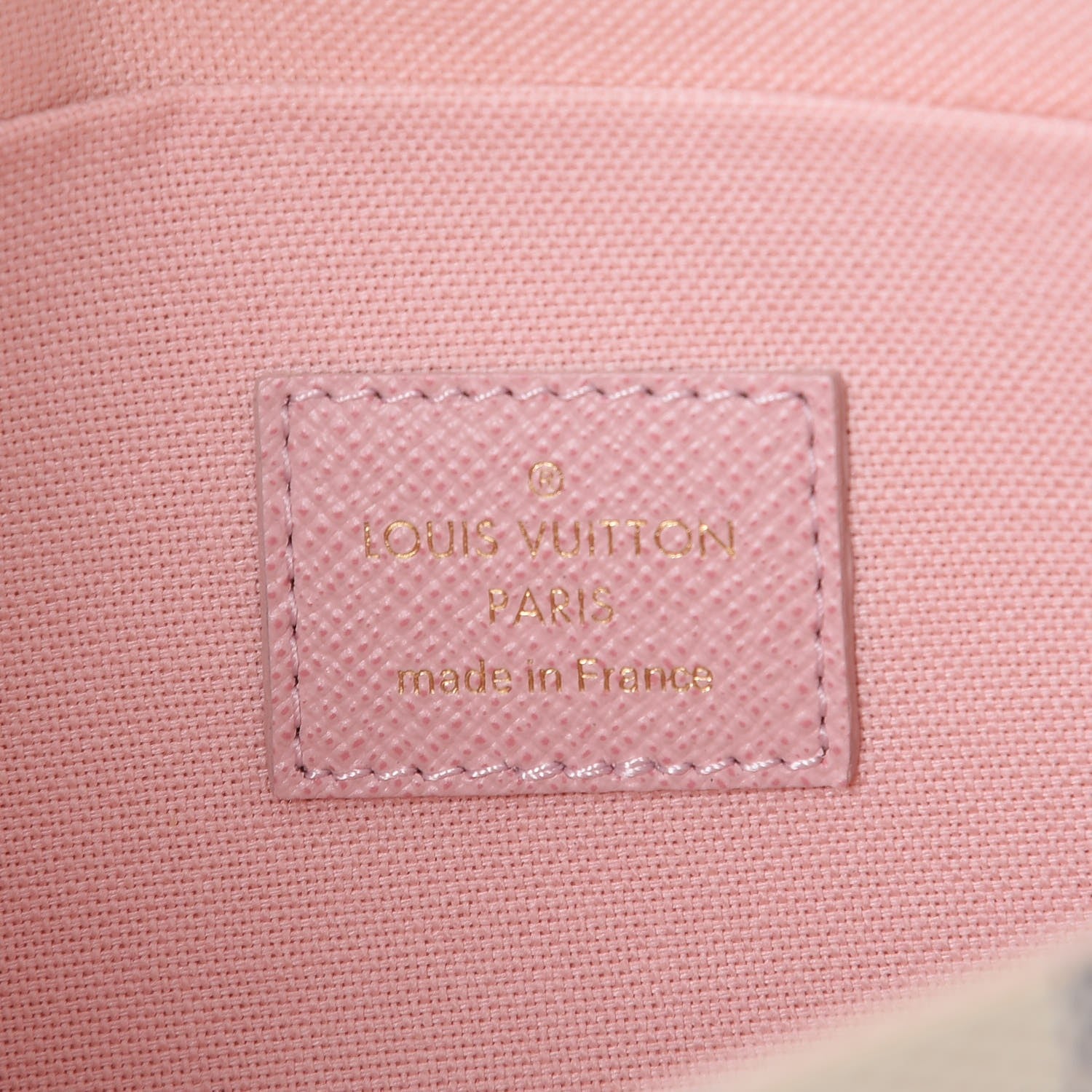 Louis Vuitton Damier Azur Pochette Felicie Chain Wallet Rose Ballerine 10 of 12
