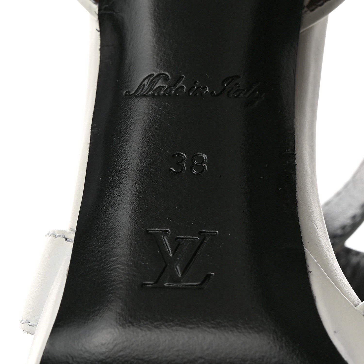 Louis Vuitton Calfskin Monogram Damier Tressage Matchmake Cross Sandals 38 White 8 of 12