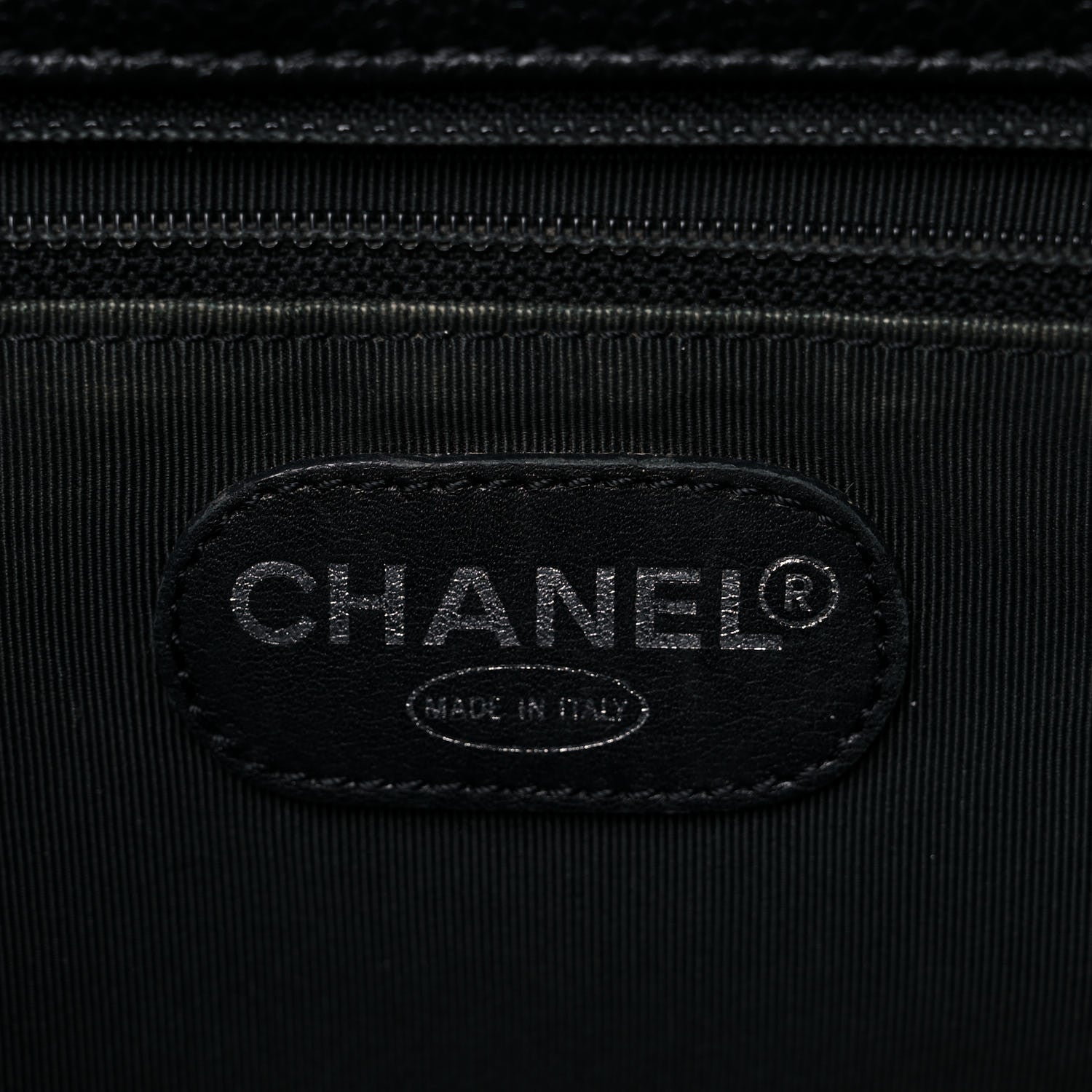 Chanel Caviar Quilted CC Shopping Tote Black 7 of 16