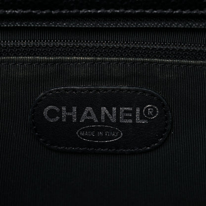 Chanel Caviar Quilted CC Shopping Tote Black 7 of 16