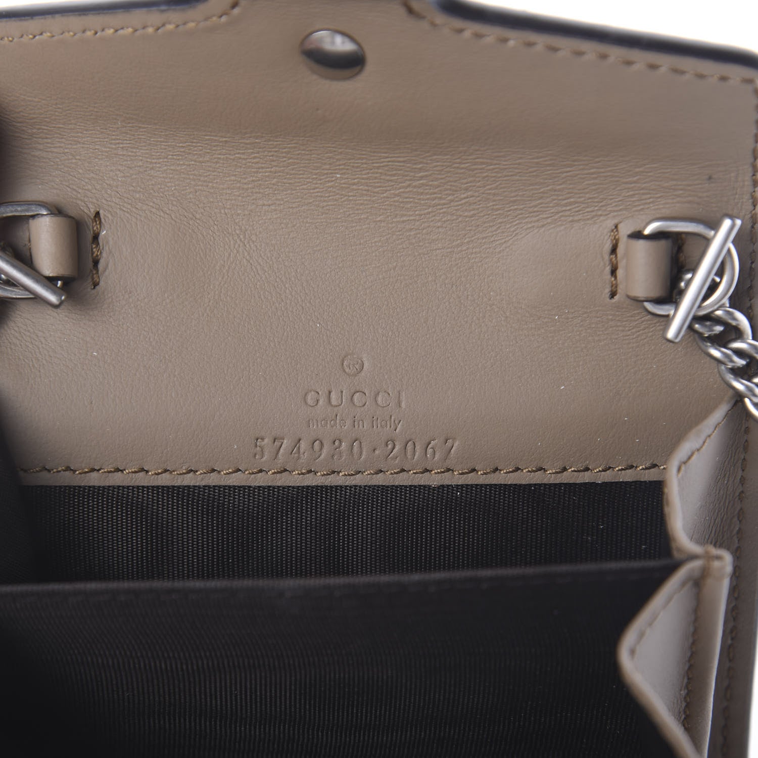 Gucci GG Supreme Monogram Dionysus Coin Purse Taupe 5 of 5