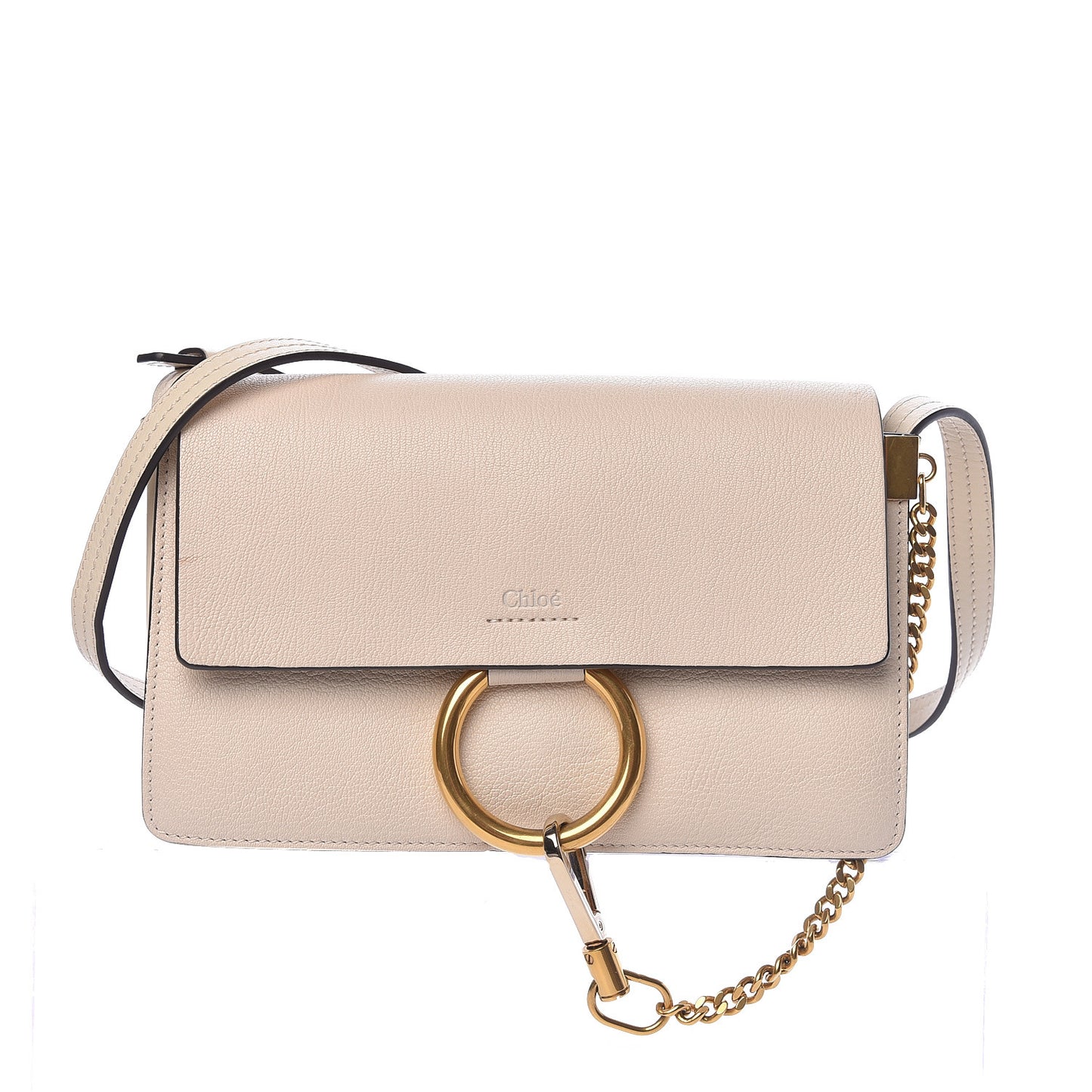 Goatskin Small Faye Shoulder Bag Tan