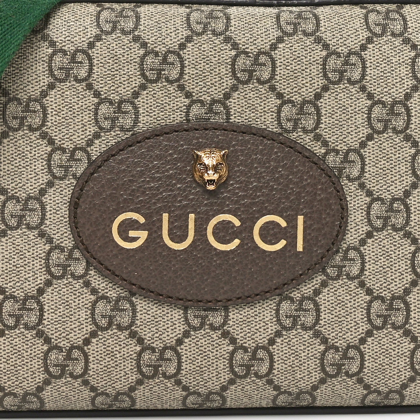 GG Supreme Monogram Web Neo Vintage Shoulder Bag Beige New Acero Crop