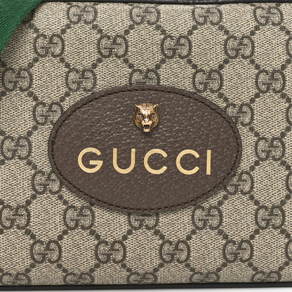 Gucci GG Supreme Monogram Web Neo Vintage Shoulder Bag Beige New Acero Crop 8 of 10