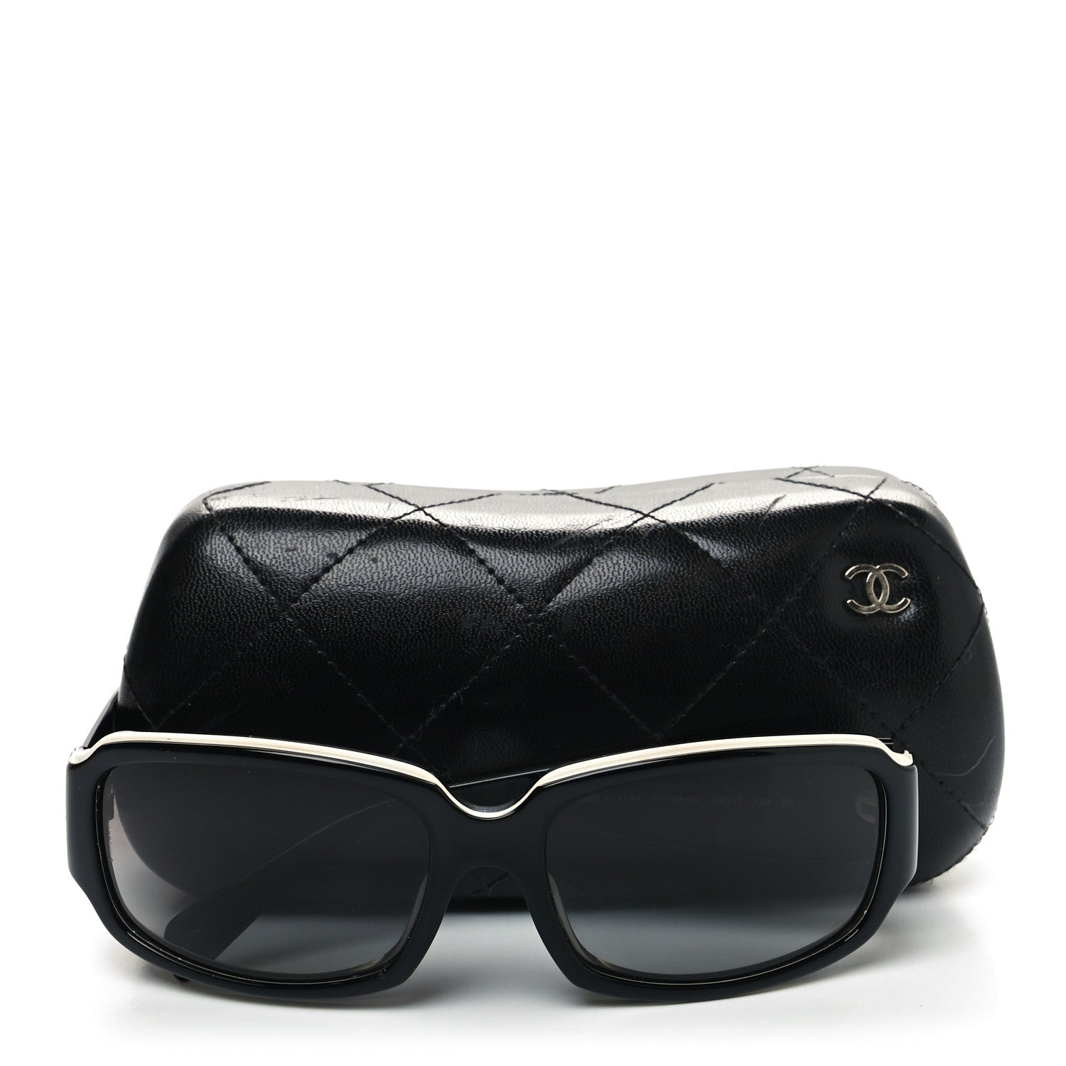 Chanel CC Sunglasses 5144 Black White 10 of 10