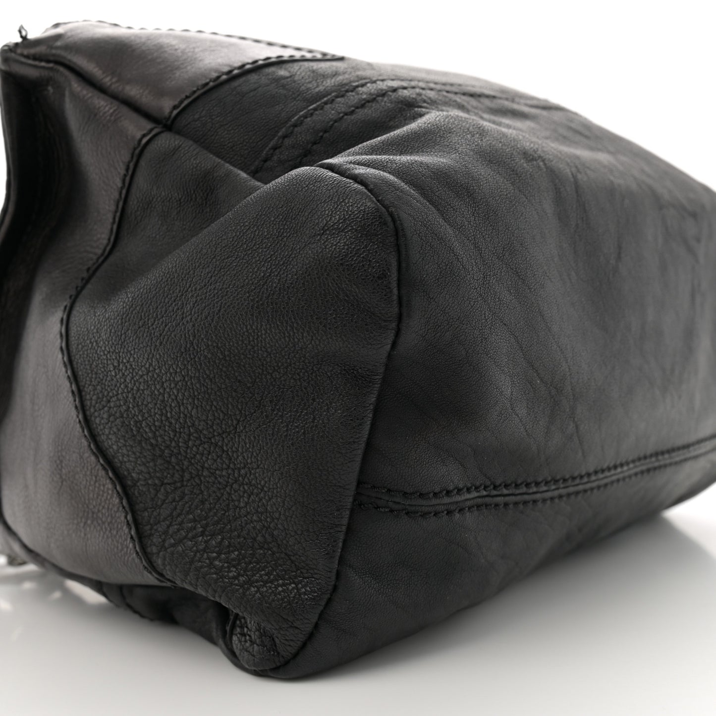 Calfskin Patchwork Small Pandora Black