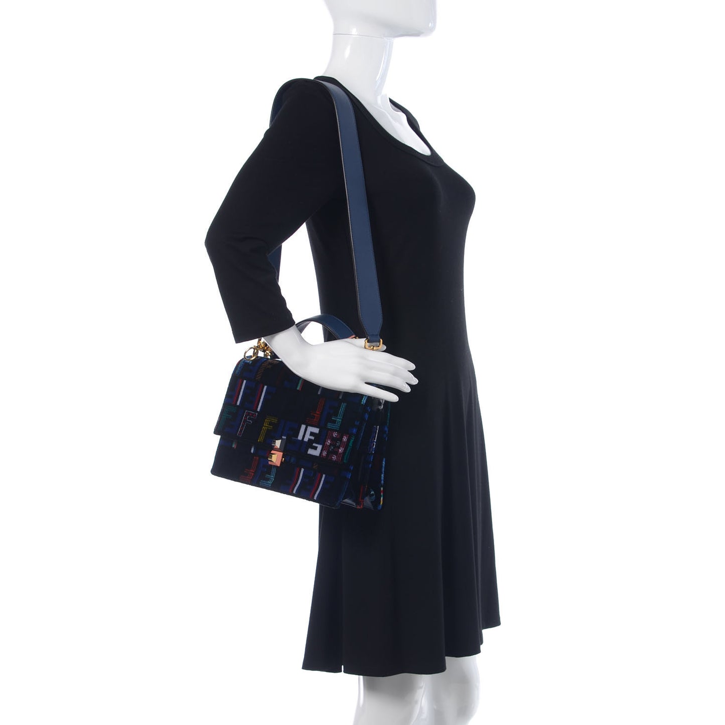 Velvet Vitello Dolce Fun Fair Kan I Shoulder Bag Blue Multicolor