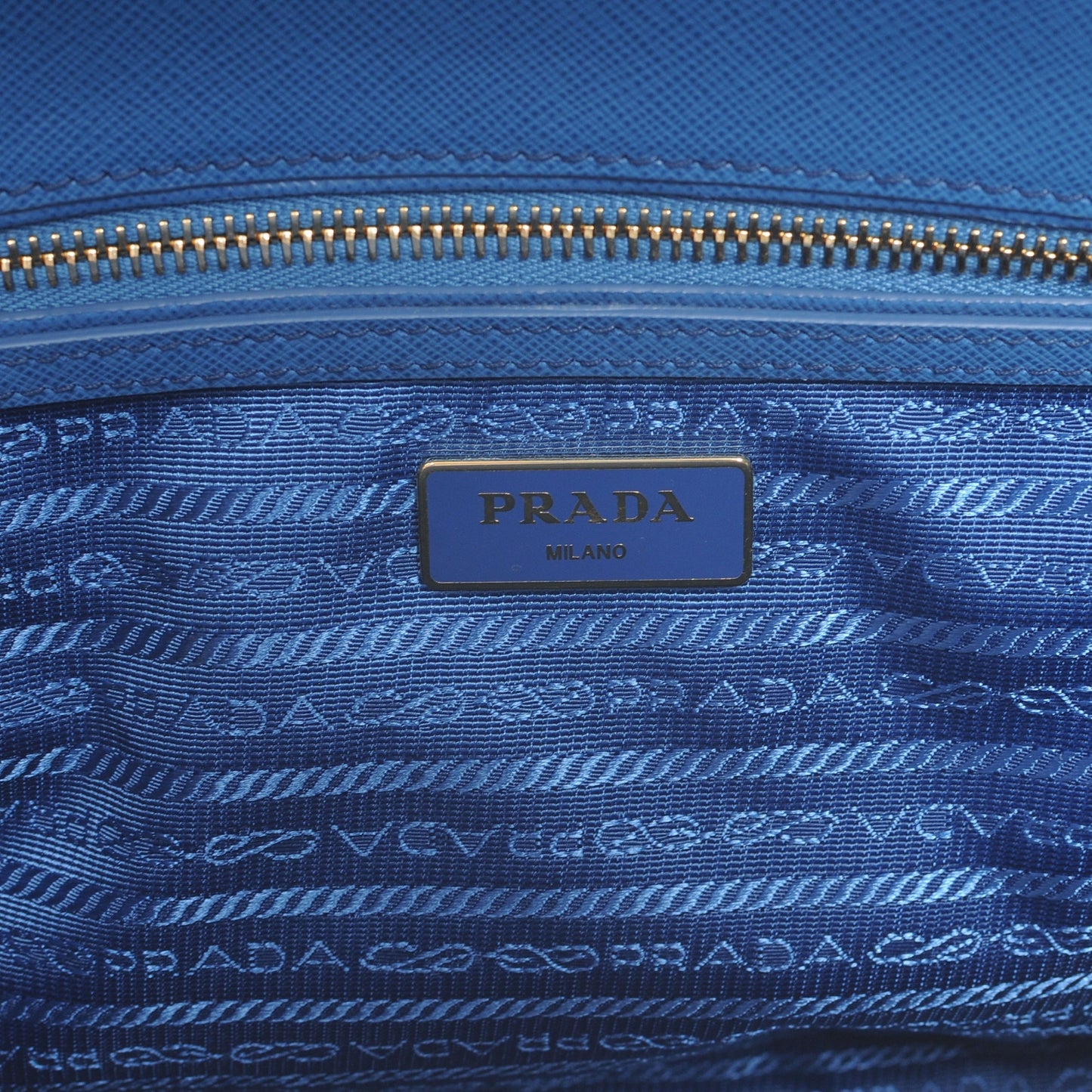 Saffiano Lux Small Tote BN1801 Cobalto