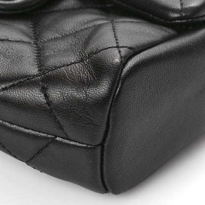 Chanel Lambskin Pearl Quilted Side Packs Black 9 of 10
