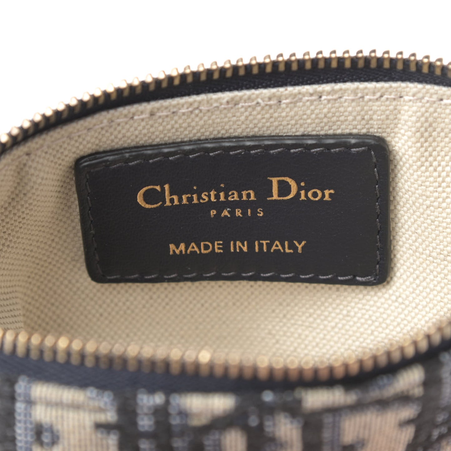 Oblique Dior Pouch Navy