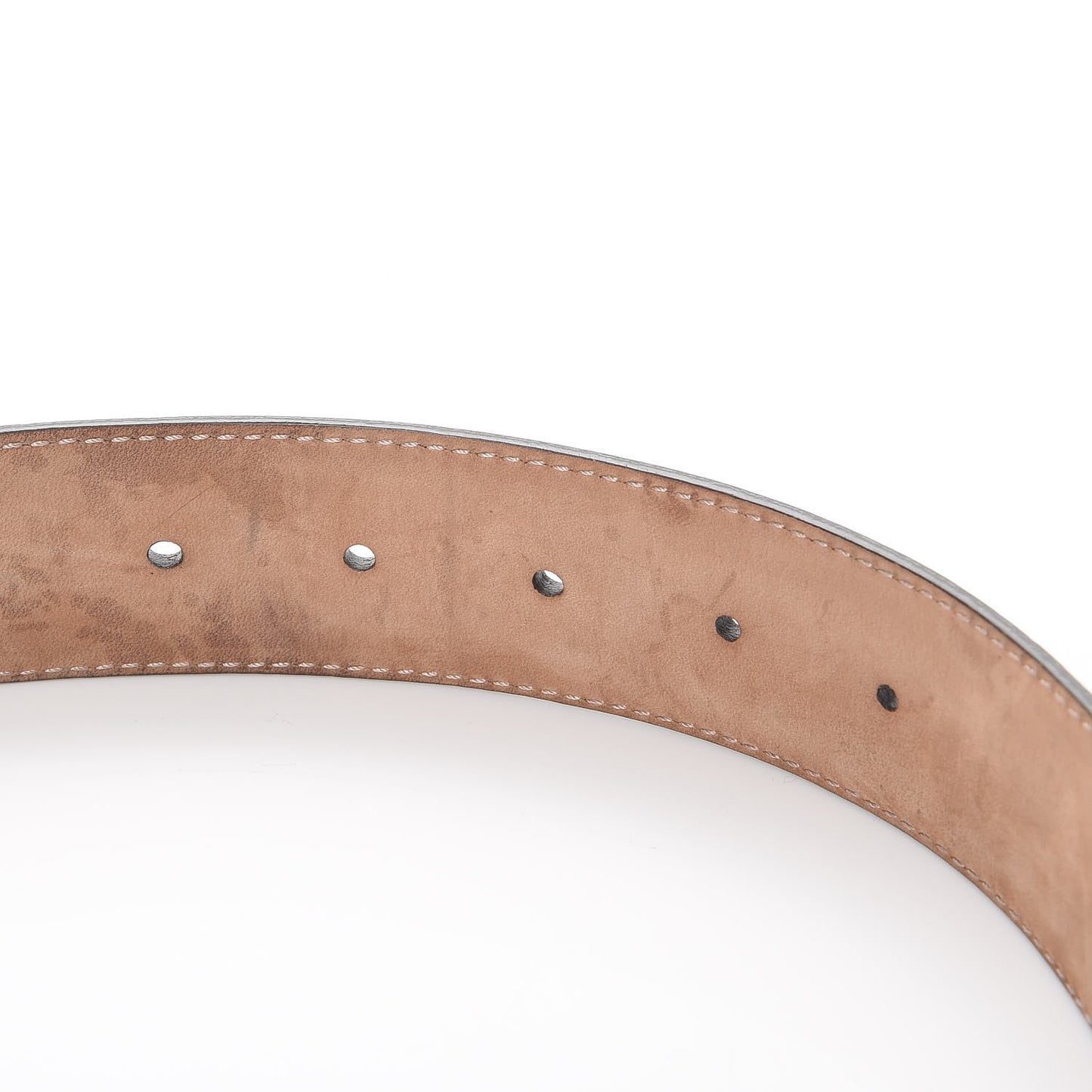 Moon Calfskin Interlocking G 37mm Belt 90 36 New Rosette