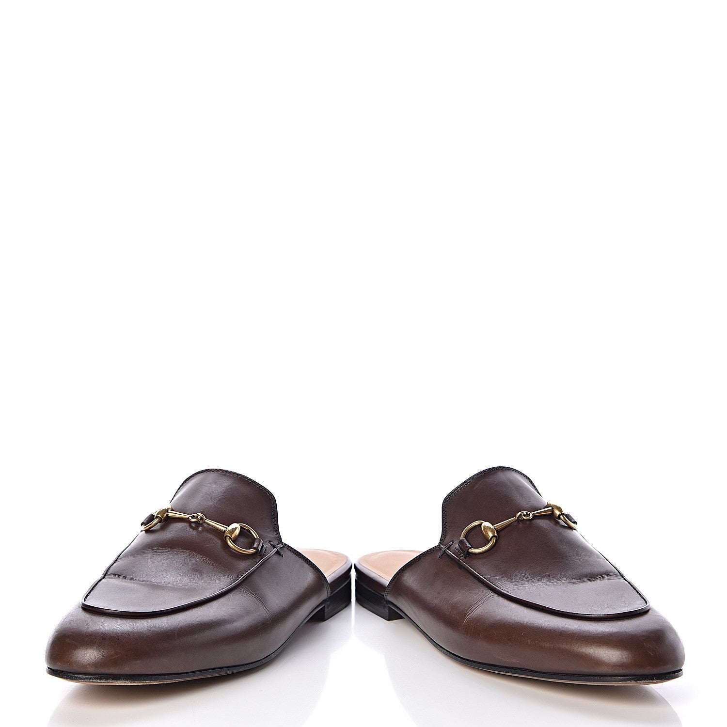Gucci Calfskin Womens Princetown Slippers 39 Fondente Brown 6 of 15