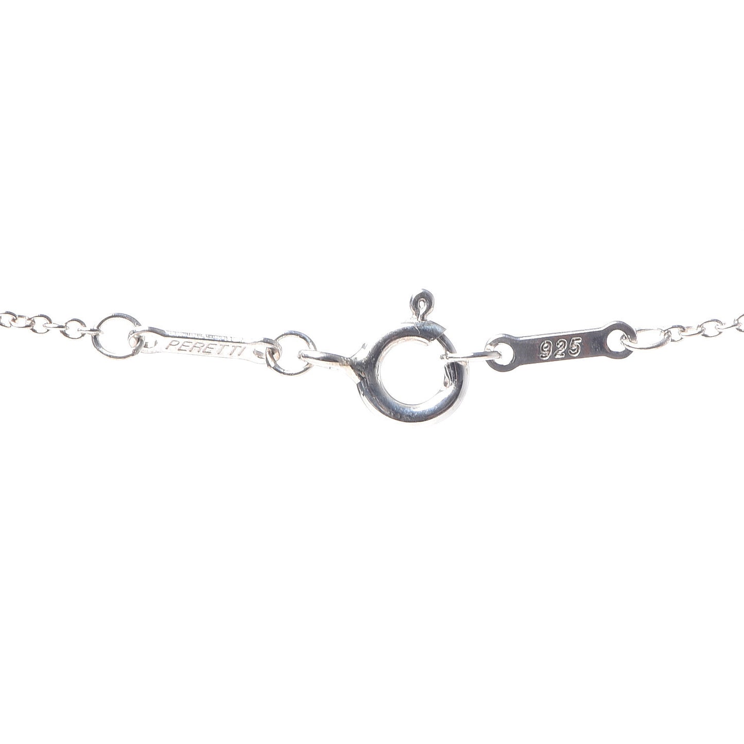 Sterling Silver 14mm Elsa Peretti Open Heart Pendant Necklace