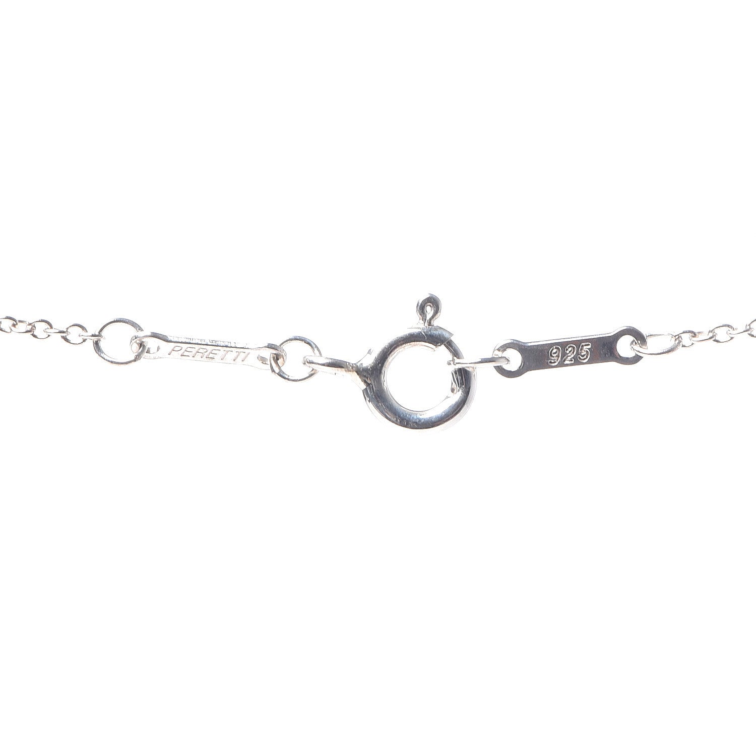 Tiffany Sterling Silver 14mm Elsa Peretti Open Heart Pendant Necklace 5 of 6