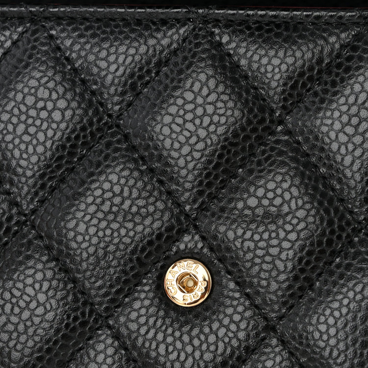 Chanel Caviar Quilted Large Gusset Flap Wallet Black 12 of 12