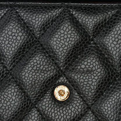 Chanel Caviar Quilted Large Gusset Flap Wallet Black 12 of 12