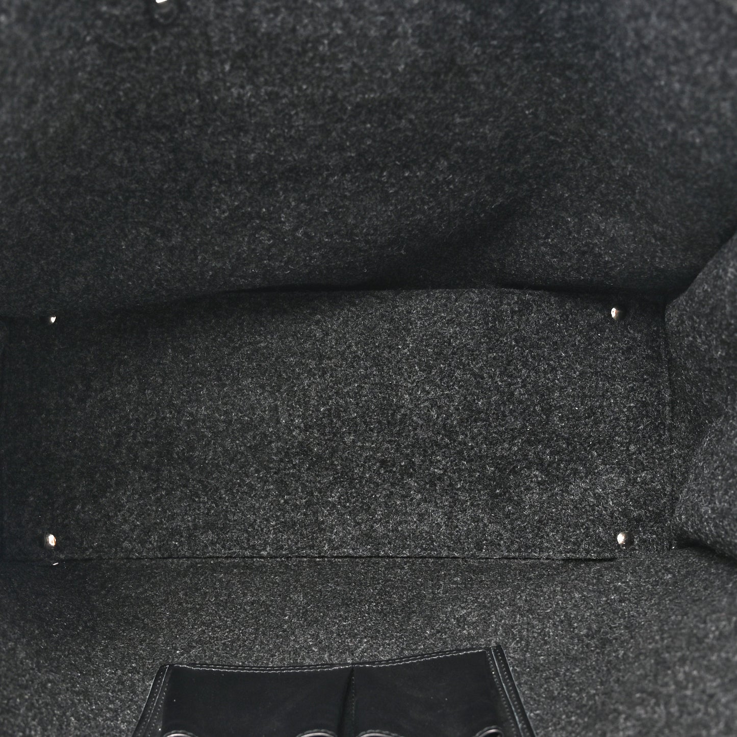 Felt Calfskin Papier A4 Tote Grey Black