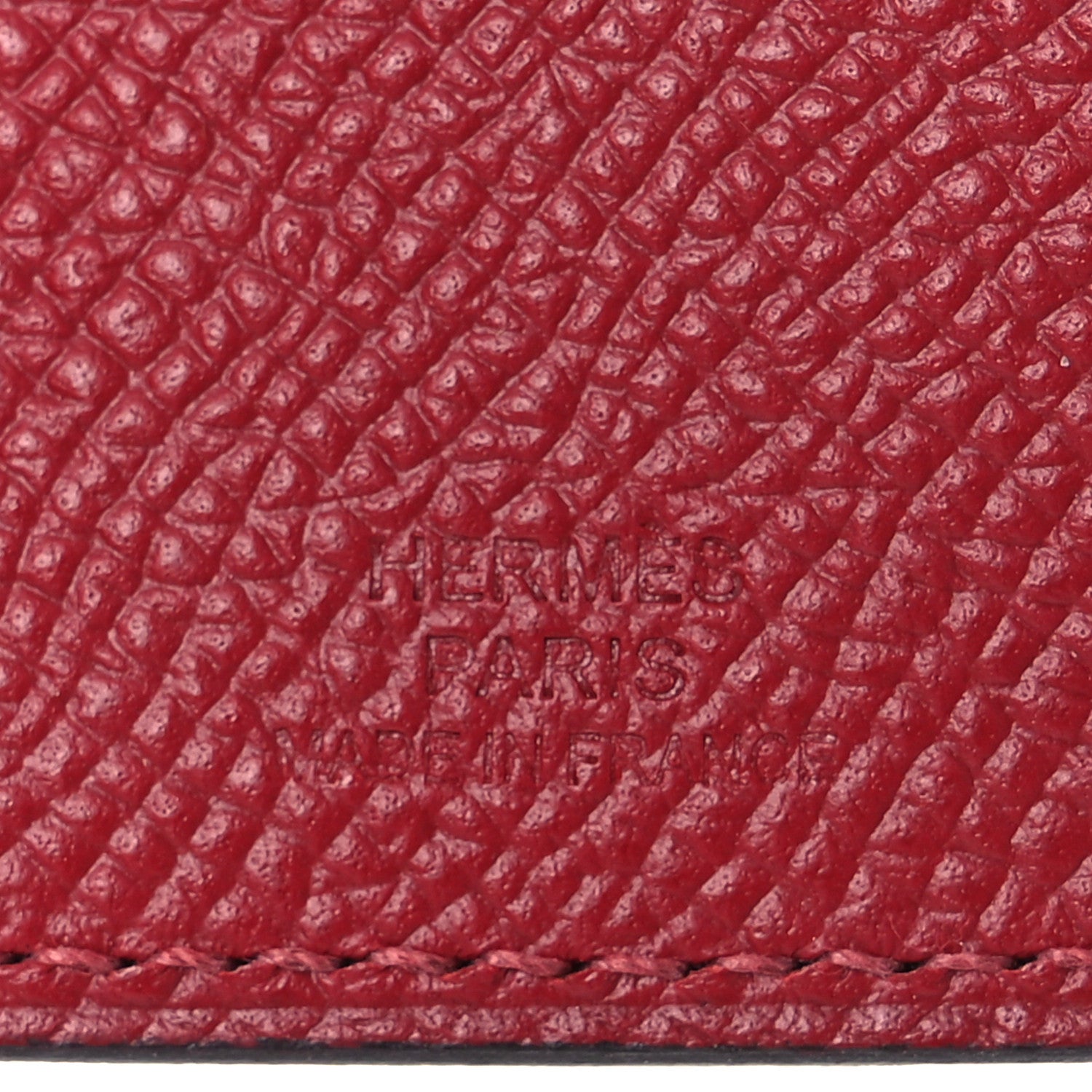 Hermes Epsom Tarmac PM Passport Holder Rouge Grenat 5 of 7