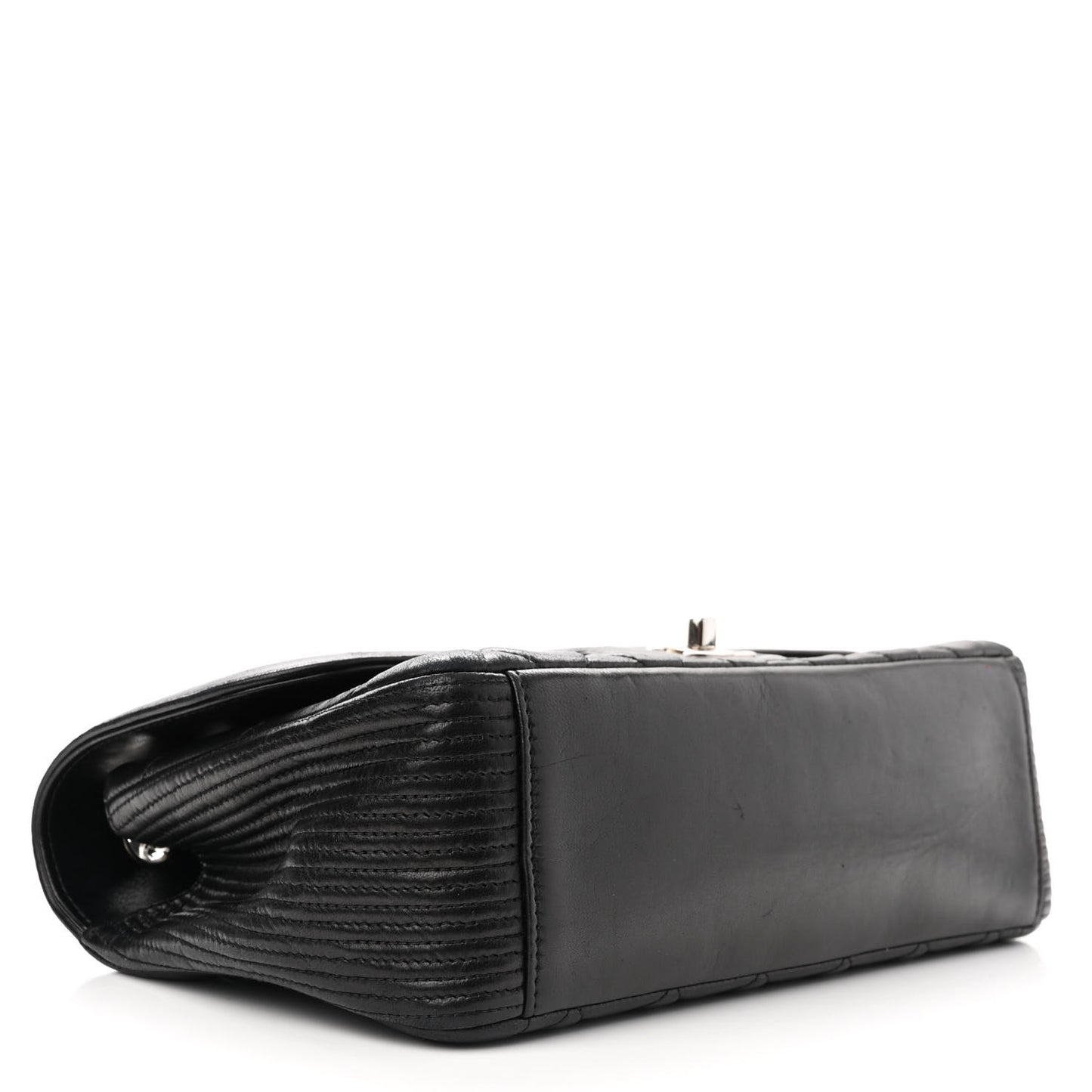 Lambskin Medium Coco Rider Flap Black