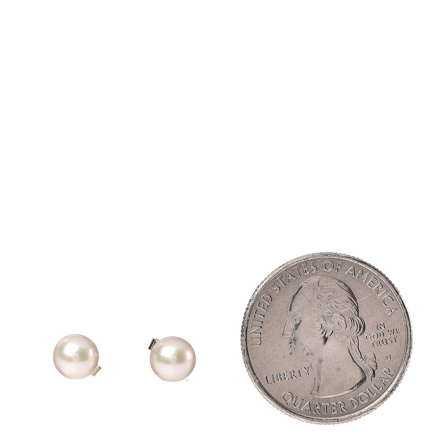 Mikimoto 18K Yellow Gold Akoya Pearl 6-6.5mm Stud Earrings 2 of 5