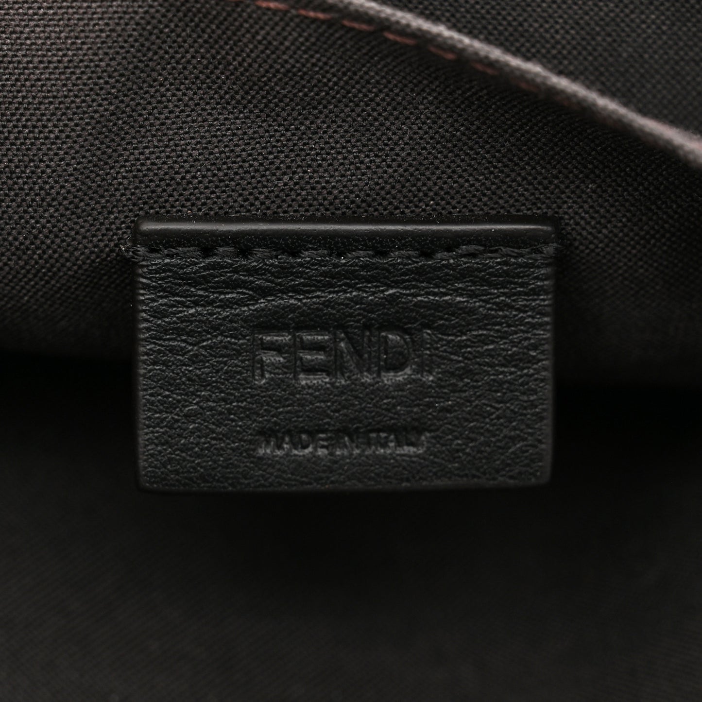 Vitello Soft F is Fendi Bi-Color FF 1974 Embossed Envelope Wallet On Chain with Pouches Maya Black