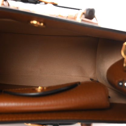Gucci Wonka Grain Calfskin Small Diana Tote Bag Cuir Black 4 of 10