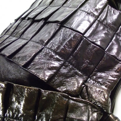 Miu Miu Leather Vitello Lux Pleated Tote Black 6 of 11