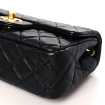 Chanel Lambskin Quilted Mini Rectangular Pearl Crush Flap Black 9 of 9