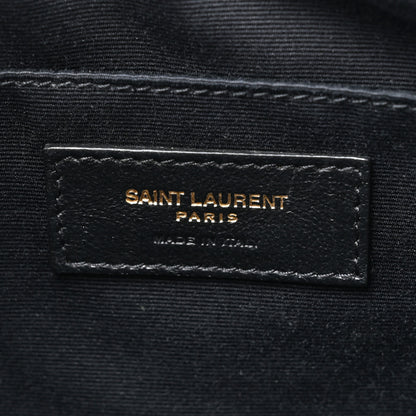Saint Laurent Calfskin Matelasse Monogram Lou Camera Bag Black 6 of 11