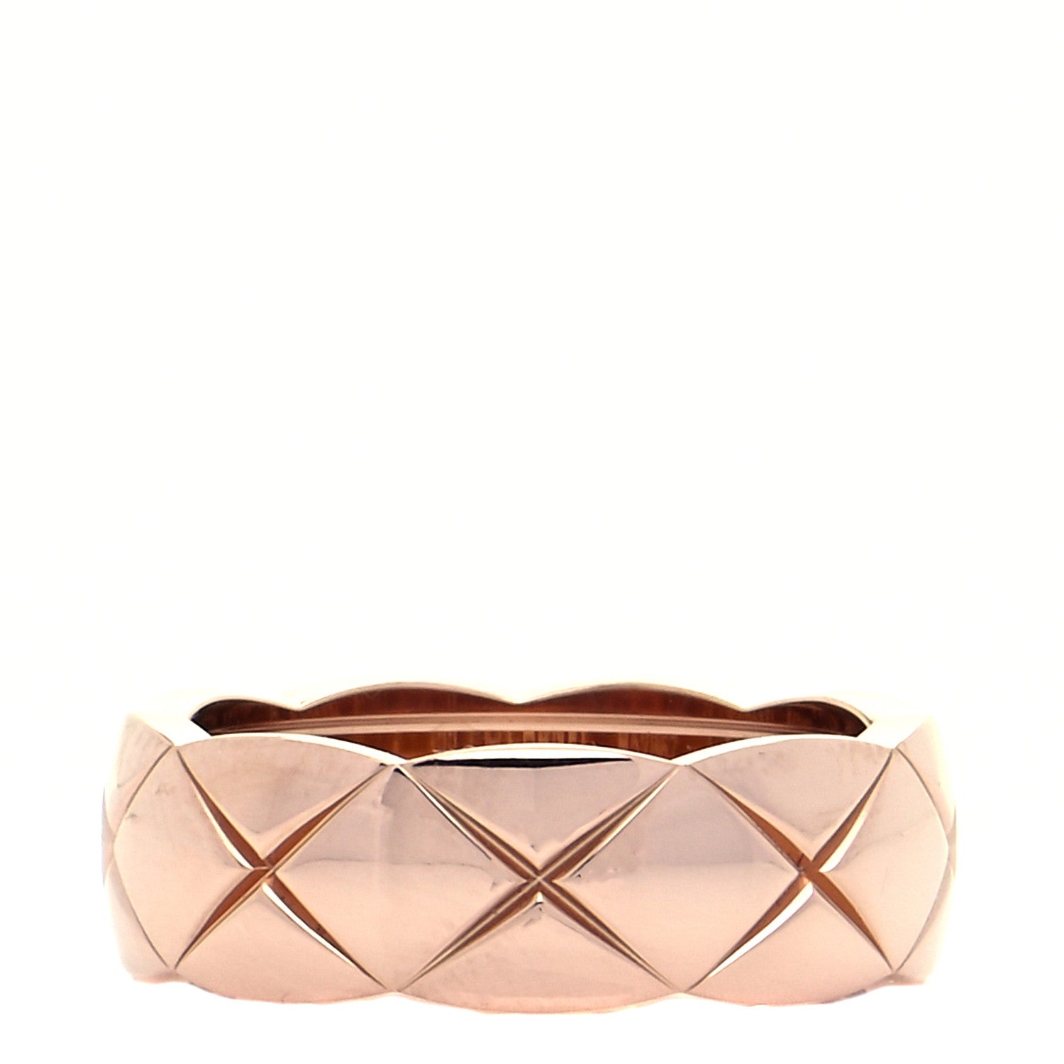 Chanel 18K Beige Gold Small Coco Crush Ring 55 7.25 1 of 6