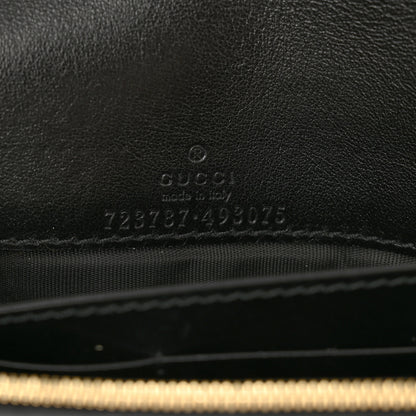Gucci Calfskin GG Matelasse Chain Wallet Black 7 of 9