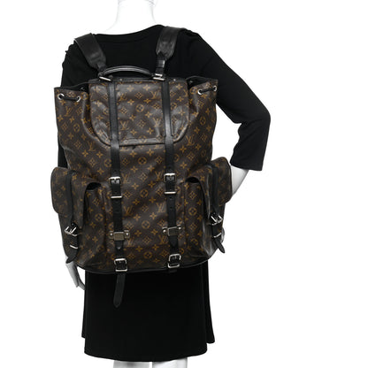 Louis Vuitton Monogram Macassar Christopher Backpack 2 of 13