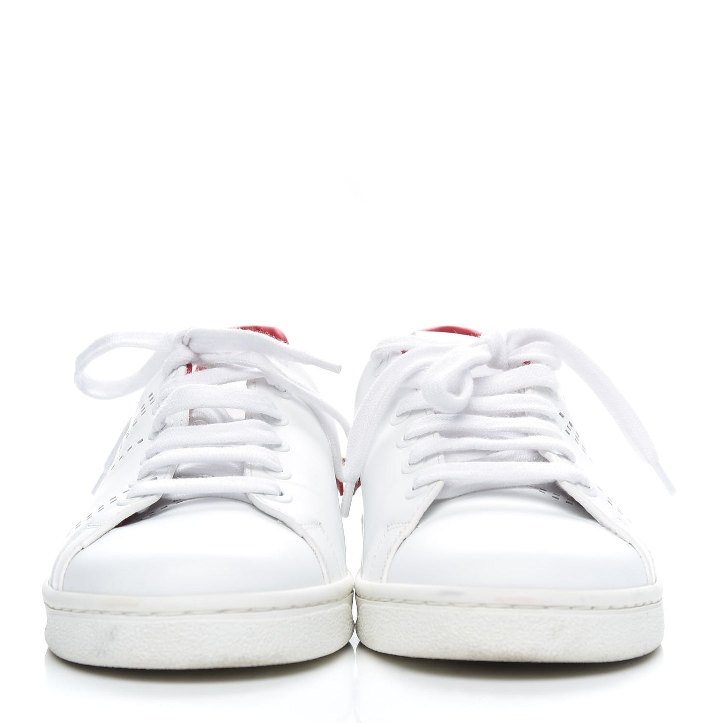 Calfskin Womens Backnet Sneakers 36 White Rosso Valentino