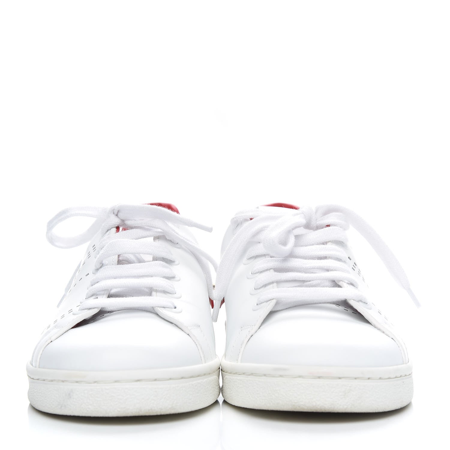 Valentino Garavani Calfskin Womens Backnet Sneakers 36 White Rosso Valentino 2 of 9