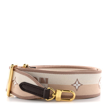 Louis Vuitton Jacquard Speedy Bandouliere 20 Shoulder Strap Beige Brown 1 of 4