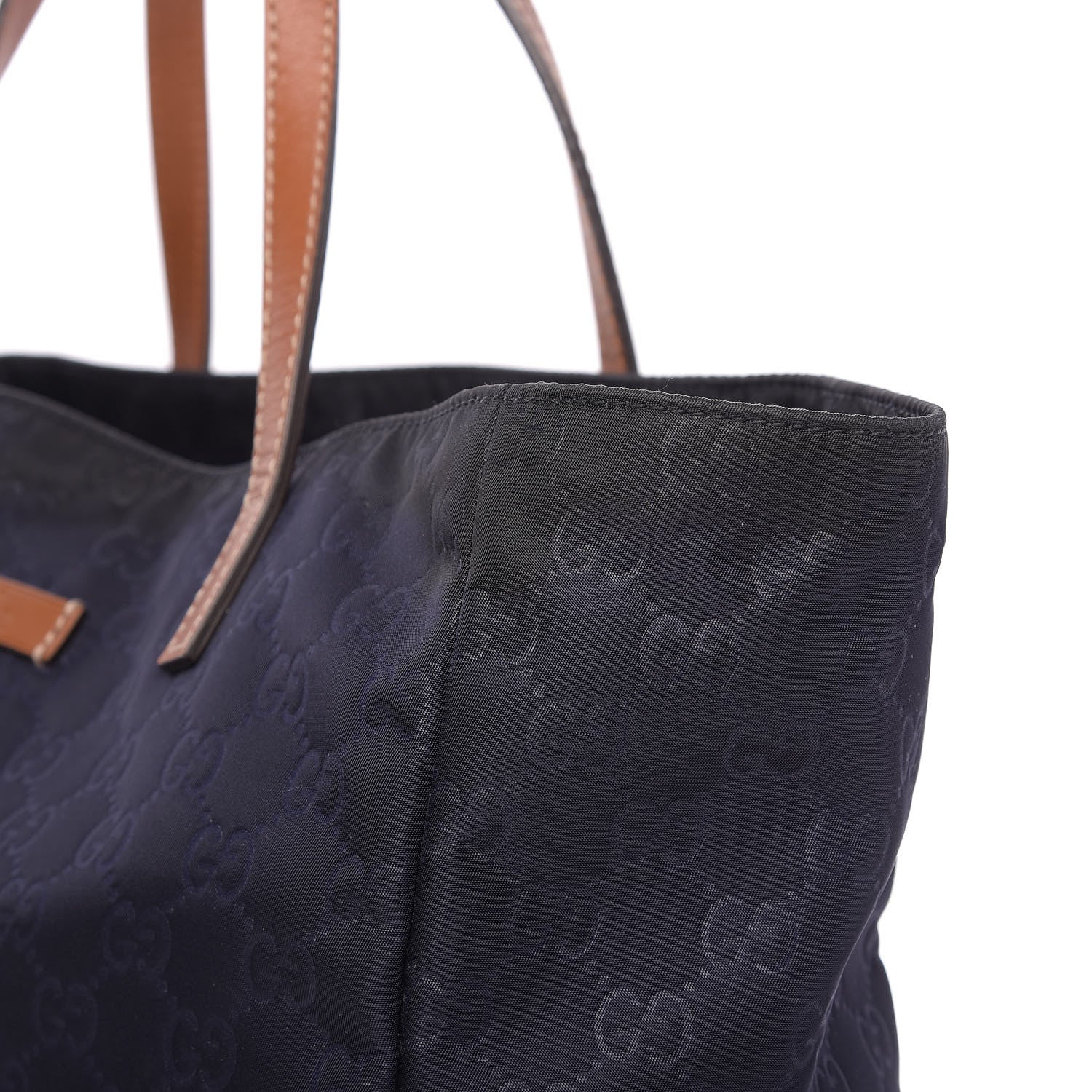 Gucci Nylon Guccissima Medium Tote Navy 12 of 12